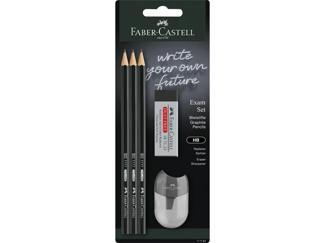 Potlood Faber-Castell 1111 HB schoolset 5 stuks op blister