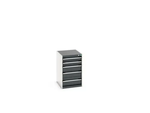ladekast HxBxD 800x525x650mm 5laden romp RAL7035 front RAL7016
