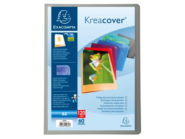 Protège-documents en polypropylène semi rigide Kreacover - A4 - Coul