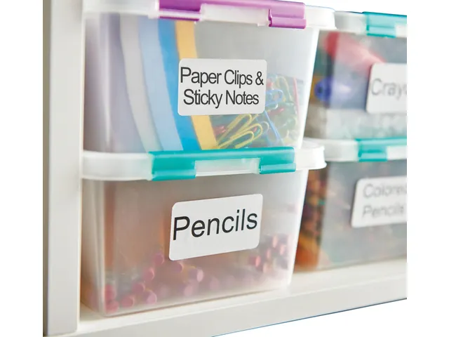 Labeltape Dymo 45803 D1 S720830 19mmx7m zwart op wit