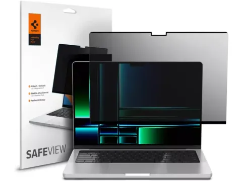 Spigen SafeView Privacy MacBook Pro 14 inch glazen screenprotector
