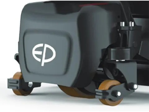 Steunwielen,V. Pallethefwagen