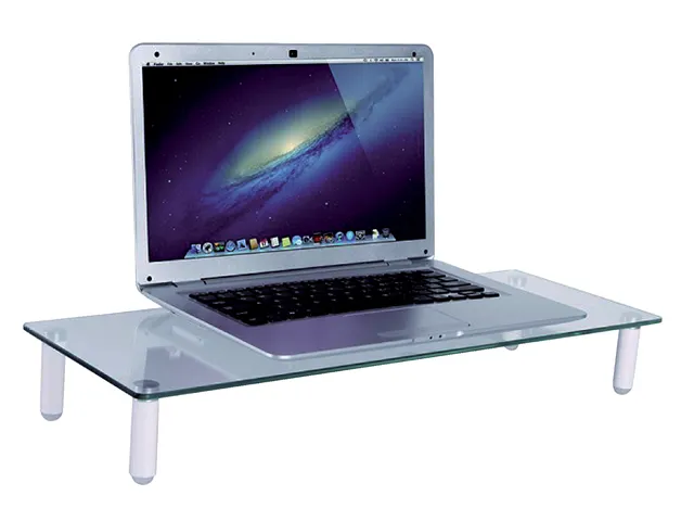 Monitor/laptop standaard SMonitor10 Transparant 8x56x21cm