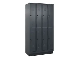 dubbeldekse locker,HxBxD 1950x1000x500mm,4x2vak.,vak B 250mm - 1