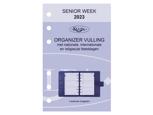 Agendavulling 2027 Kalpa Senior 7dagen/2pagina's