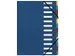 Nature Future A4 Sorteermap, 12 vakken, 320 x 240 mm, Karton, Blauw