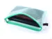 Trousse avec fermeture éclair Foldersys A5 PVC vert transparent
