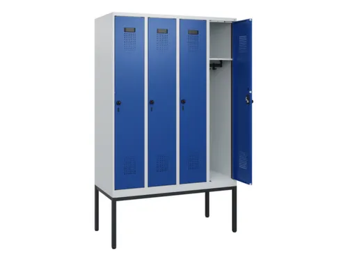 schoollocker,HxBxD 1950x1200x500mm,4vak,vak B 300mm,draaigrendel
