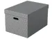 Esselte Home Grote Opbergdoos Grijs 355x305x510mm Set van 3