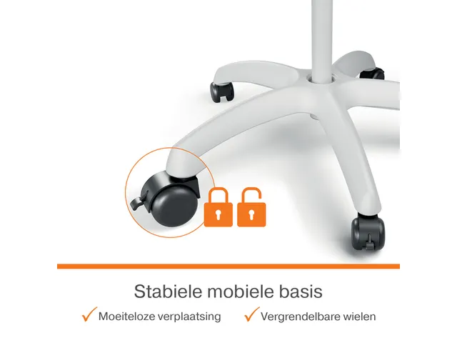 Flipover Nobo Premium Plus mobiel staal