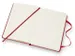 Notitieboek Moleskine pocket 90x140mm lijn hard cover scarlet red