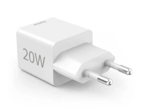 Oplader Hama USB-C/USB-A Mini PD 20W wit