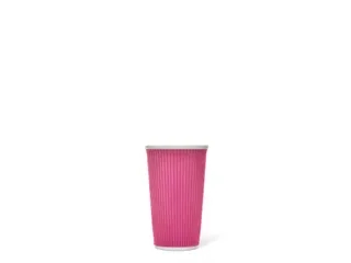 Beker porselein Les Artistes Paris 450ml siliconen grip ribbel Roze - 1