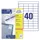 Etiket Avery Zweckform 3657 48.5x25.4mm wit 4000stuks