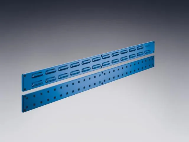 rail latéral à plaques perforées,HxlxP 76,2x990x13mm,acier,RAL5010