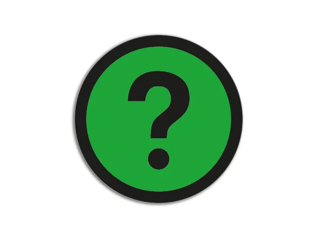 Aimant Impression Point d'interrogation Vert 50mm