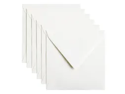 Envelop Papicolor 140x140mm Hagelwit Gegomd