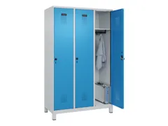 locker,HxBxD 1950x1200x500mm,3vak,vak B 400mm,draaigrendel,voeten