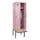 locker met bank,HxBxD 2120x600x815mm,2vak,vak B 300mm,draaigrendel
