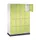 lockerkast,HxBxD 1950x1220x500mm,4x4vakken,cil.-slot,sokkel
