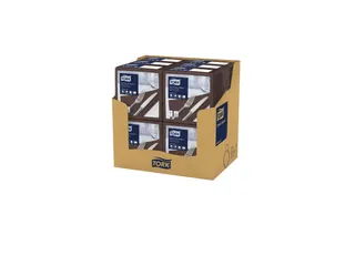 Tork 477774 Soft Dinnerservet Advanced Bruin 39x39cm - 2