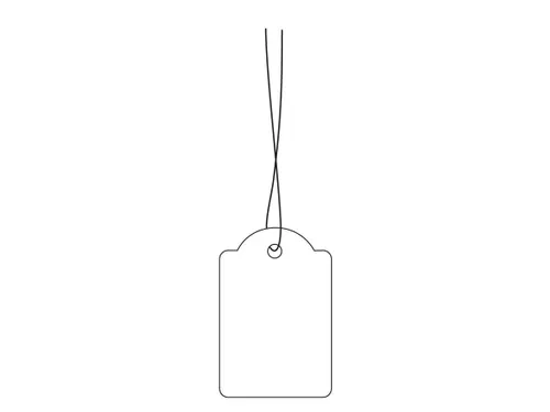HERMA 6915 Hanglabel 25x38mm Wit karton met Rood draad 1000 stuks