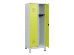 schoollocker,HxBxD 1630x600x500mm,2vak,vak B 300mm,cil.-slot,voeten