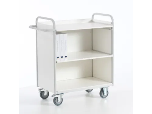 Dossierwagen 150kg 3 Etages H 1070mm 800x490mm Ral7035
