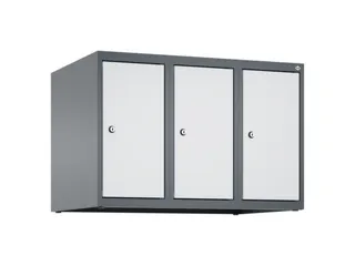 opzetkast,v. locker,3vak.,vak B 250mm,HxBxD 500x750x500mm,vleugeldeur - 1