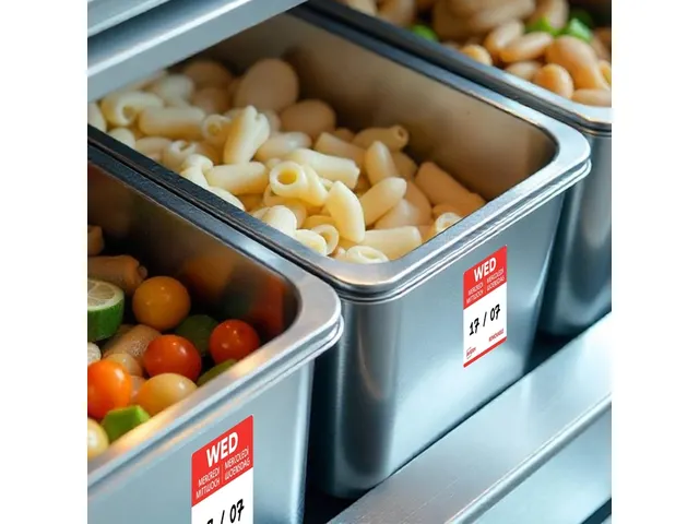 Etiket Avery HACCP woensdag rood 25x25mm 1000 stuks