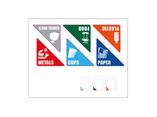 Recycling Stickers RecycloFlex - Engels