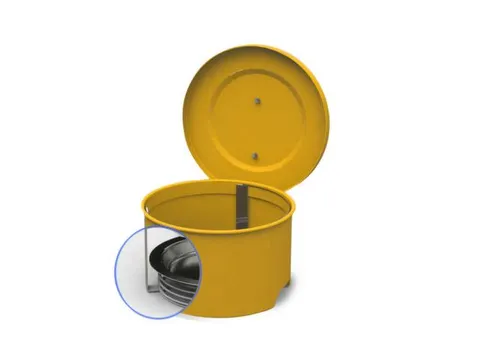 onderdelenreiniger,staal gelakt,4l,HxØ 152x264mm,vlamblokkering