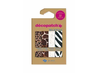 Hobbypapier Décopatch 30x40cm set à 4 vel thema dierenhuid - 2