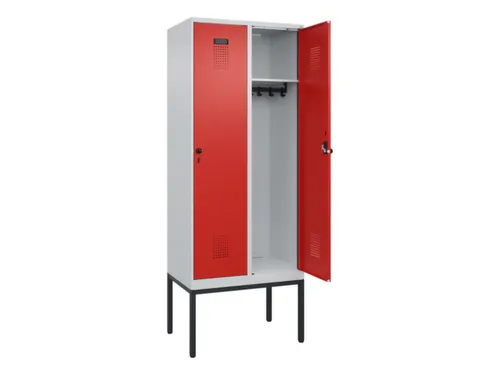 locker,HxBxD 2120x800x500mm,2vak,vak B 400mm,draaigrendel