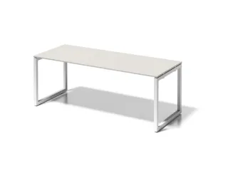 bureau,HxBxD 740x2000x800mm,blad grijswit,sledeframe verkeerswit - 1