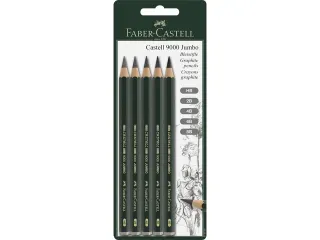 Potloodset Faber-Castell 9000 Jumbo 5 hardheden - 1