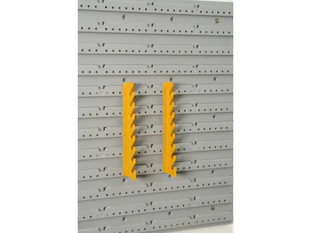 haak,v. perfoplaat,HxBxD 210x173x25mm,geel,PP