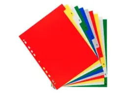 OUTLET Bedrukte tabbladen numeriek assorti PP A4+ 10-delig 1-10 11-gaa