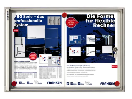 Infovitrine 2xa4 Whiteboard Voor Binnen Aluminium Frame Deur Acrylglas