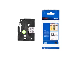 Labeltape Brother P-touch TZe-N231 ongelamineerd 12mm zwart op wit - 6