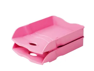 Brievenbak HAN Re-LOOP A4/C4 stapel- en nestbaar, roze 100% gerecycled - 2