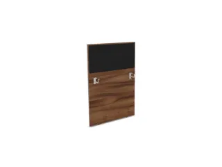 baliepaneel v. bureau aanbouw links NP-tiepolo nut BN8033-zwart 800mm - 1