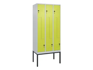Z-garderobekast,HxBxD 2120x900x500mm,vak B 150/300mm,draaigrendel - 1
