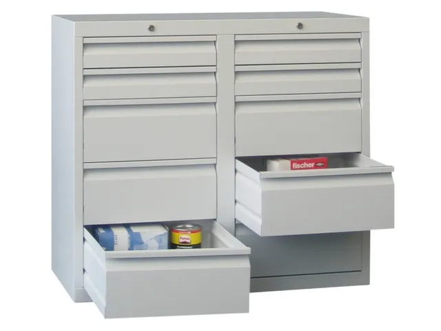 Ladenkast 900x1000x500mm 4+6 Laden Gewoon Uitschuifbaar Rolgeleiding