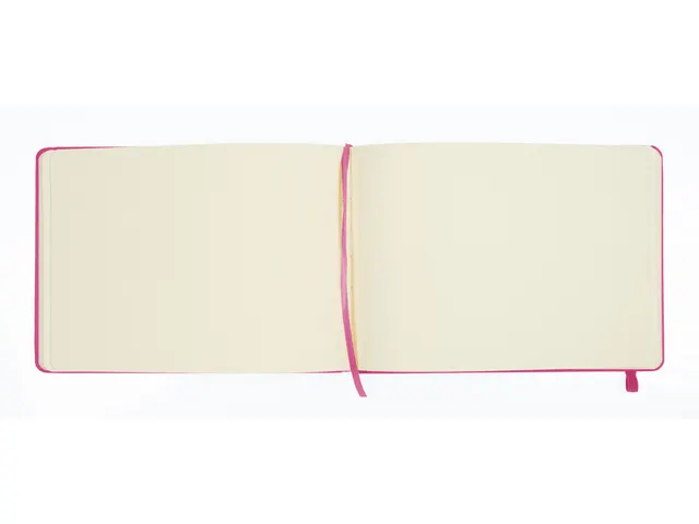 Schetsboek Kangaro A5 landscape hot pink PU HC 80 vel 140gr roomwit me