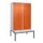 PBM-locker met bank,HxBxD 2120x1200x815mm,4vak,vak B 300mm