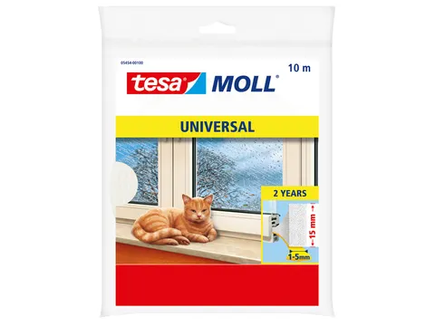tochtstrip tesamoll Universal schuimprofiel zelfklevend 10mx15mm wit