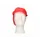 PPnw pet met klep en haaropvang rood 'snood cap' 1000 Stuks