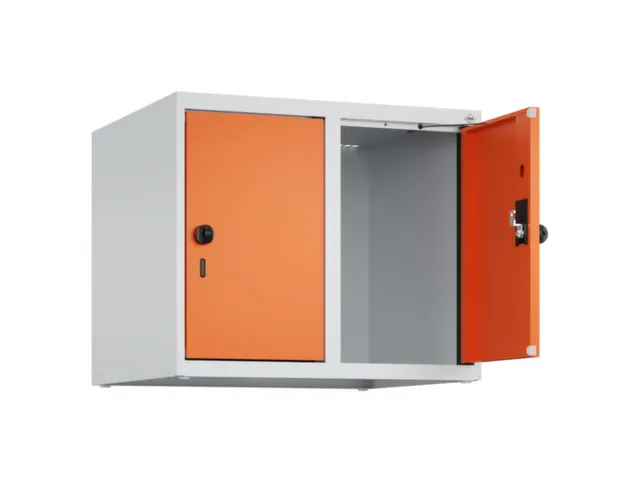 opzetkast,v. locker,2vak.,vak B 300mm,HxBxD 500x600x500mm,draaigrendel