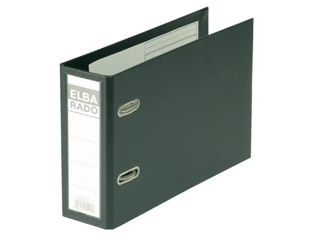 Ordner Elba Rado Plast A5 dwars 75mm pvc zwart